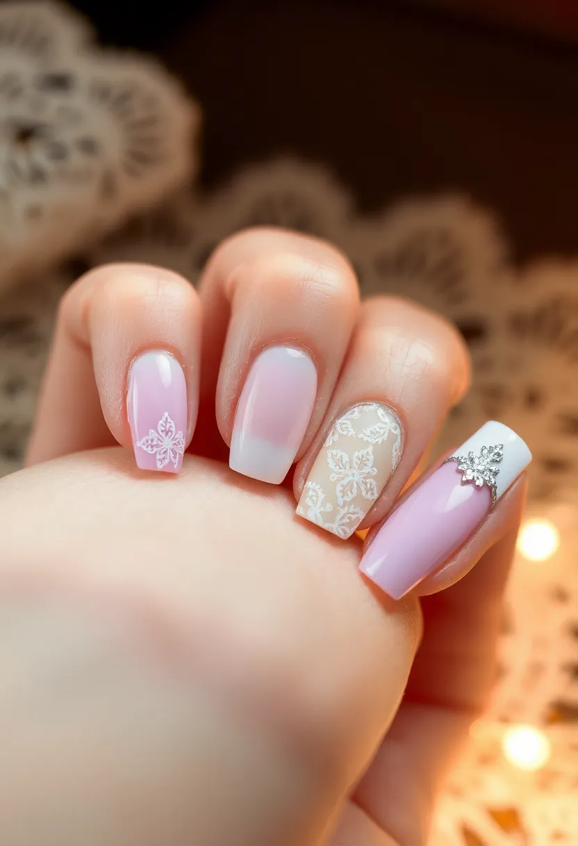30 Classic Acrylic French Tip Nail Ideas for Eternal Chic - 18. Vintage French Tips