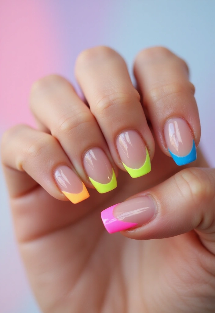 30 Coffin Acrylic Nail Ideas for Dramatic Elegance - 15. Classic French with a Twist