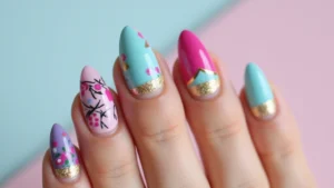 30 Colorful Acrylic French Tip Nail Ideas for Vibrant Twists