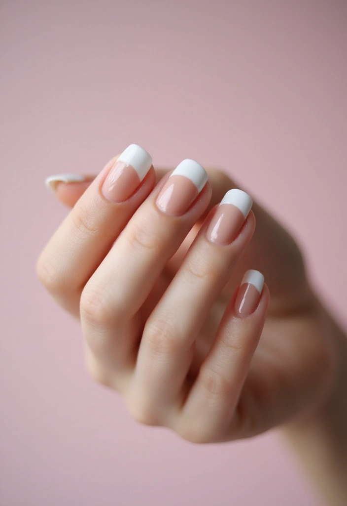30 Easy Nail Art Design Ideas for Beginners' Instant Wins - 1. Classic French Tips