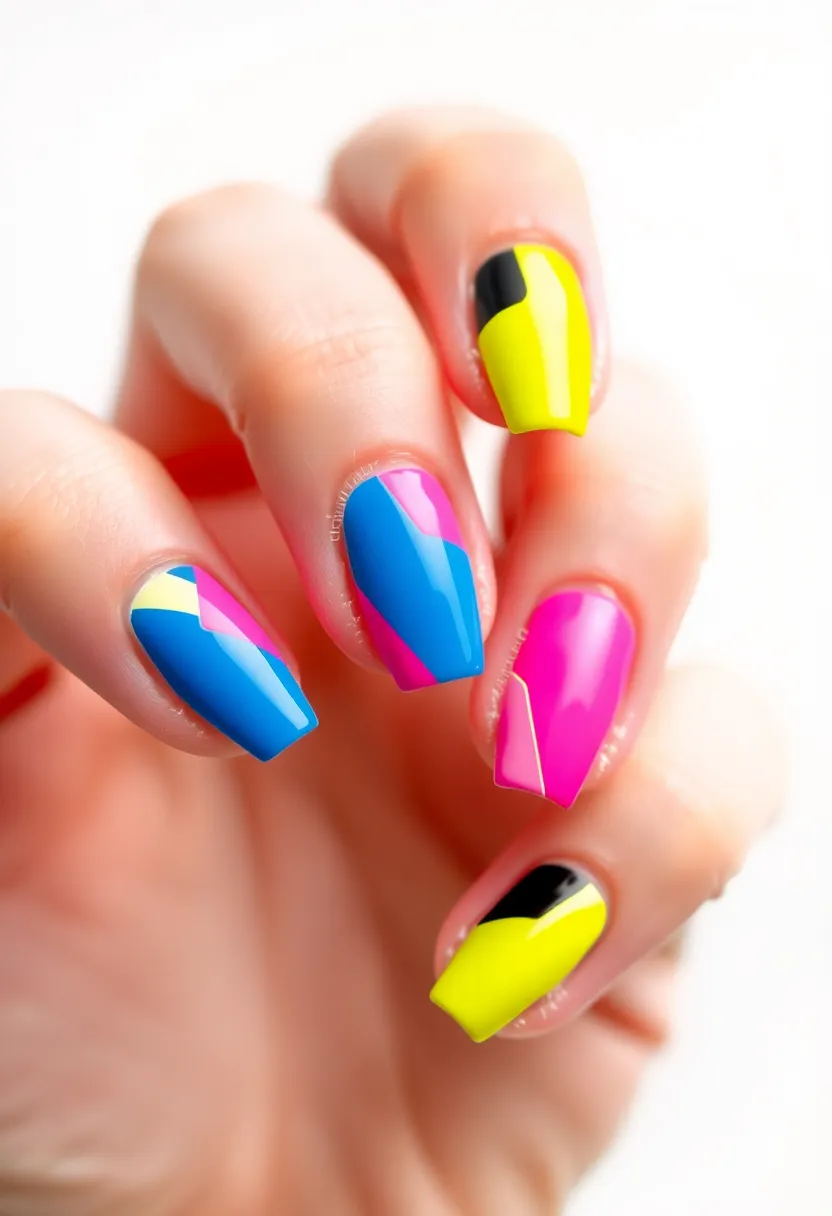 30 Easy Nail Art Design Ideas for Beginners' Instant Wins - 11. Color Blocking