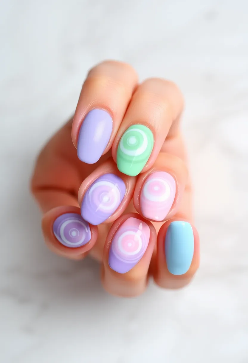 30 Easy Nail Art Design Ideas for Beginners' Instant Wins - 20. Simple Swirls