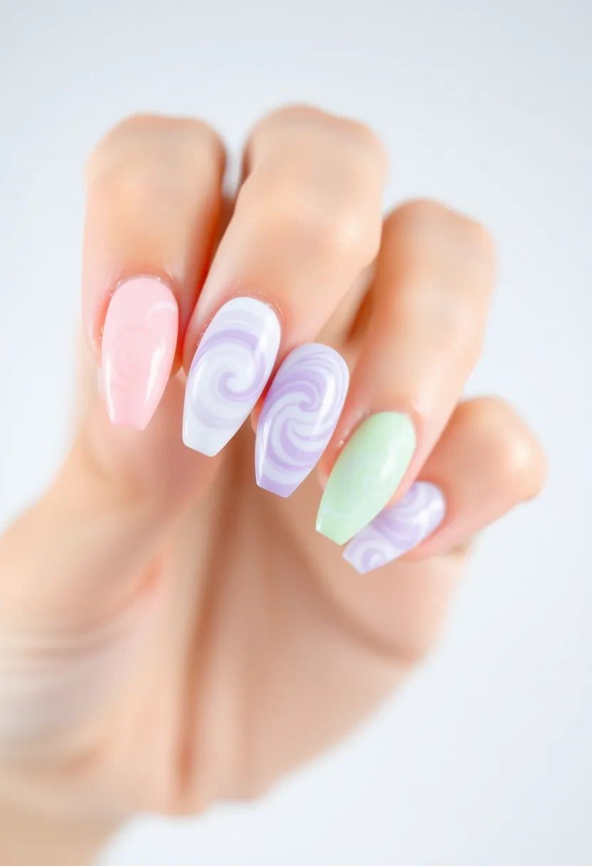 30 Easy Nail Art Design Ideas for Beginners' Instant Wins - 26. Simple Spiral