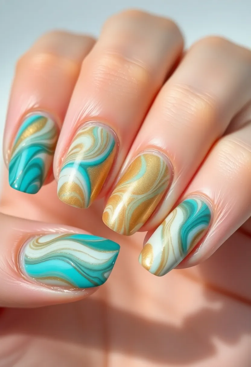 30 Easy Nail Art Design Ideas for Beginners' Instant Wins - 8. Marble Effect