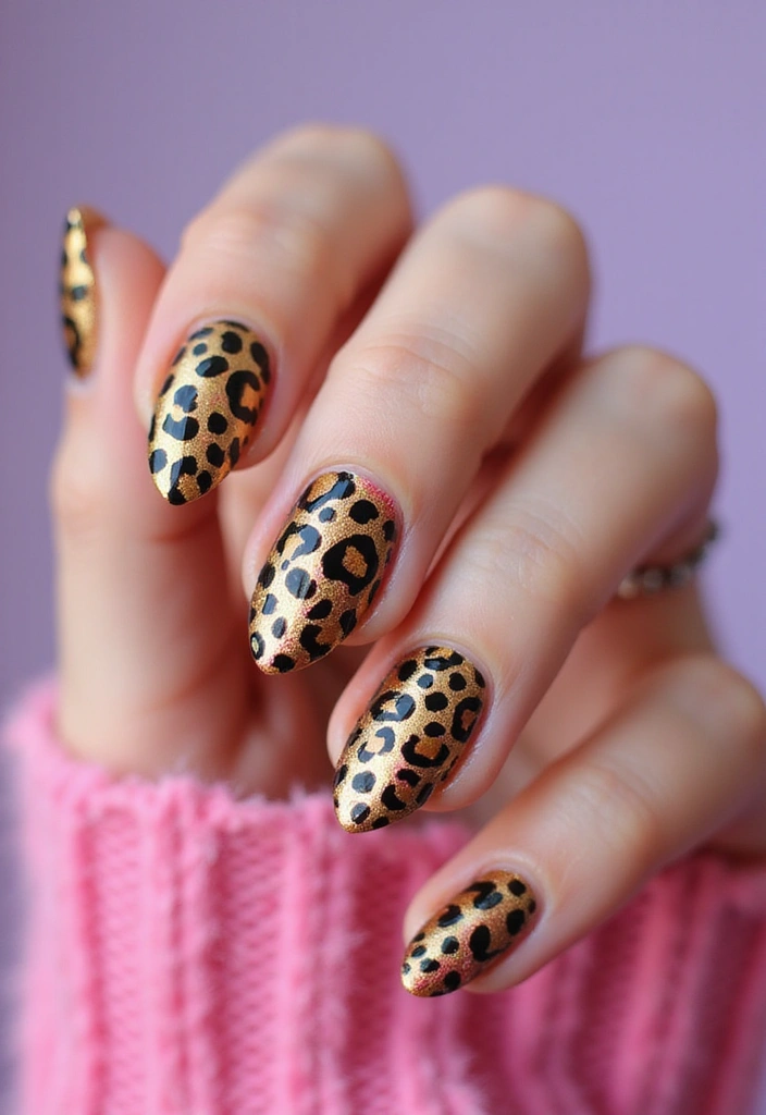 30 Fierce Cheetah Print Nail Ideas for Wild - 27. Cheetah Print with Chromatic Effects