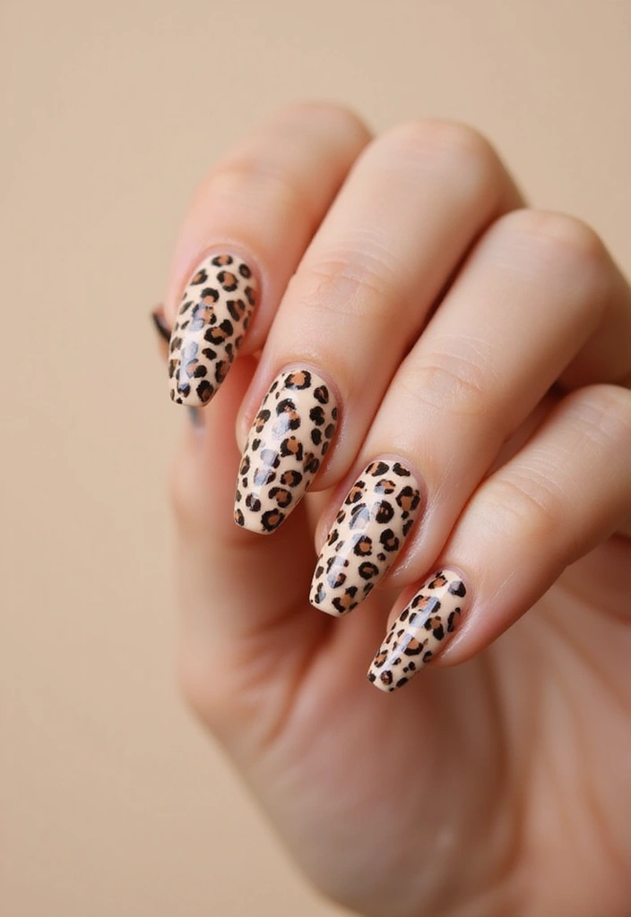 30 Fierce Cheetah Print Nail Ideas for Wild - 5. Negative Space Cheetah