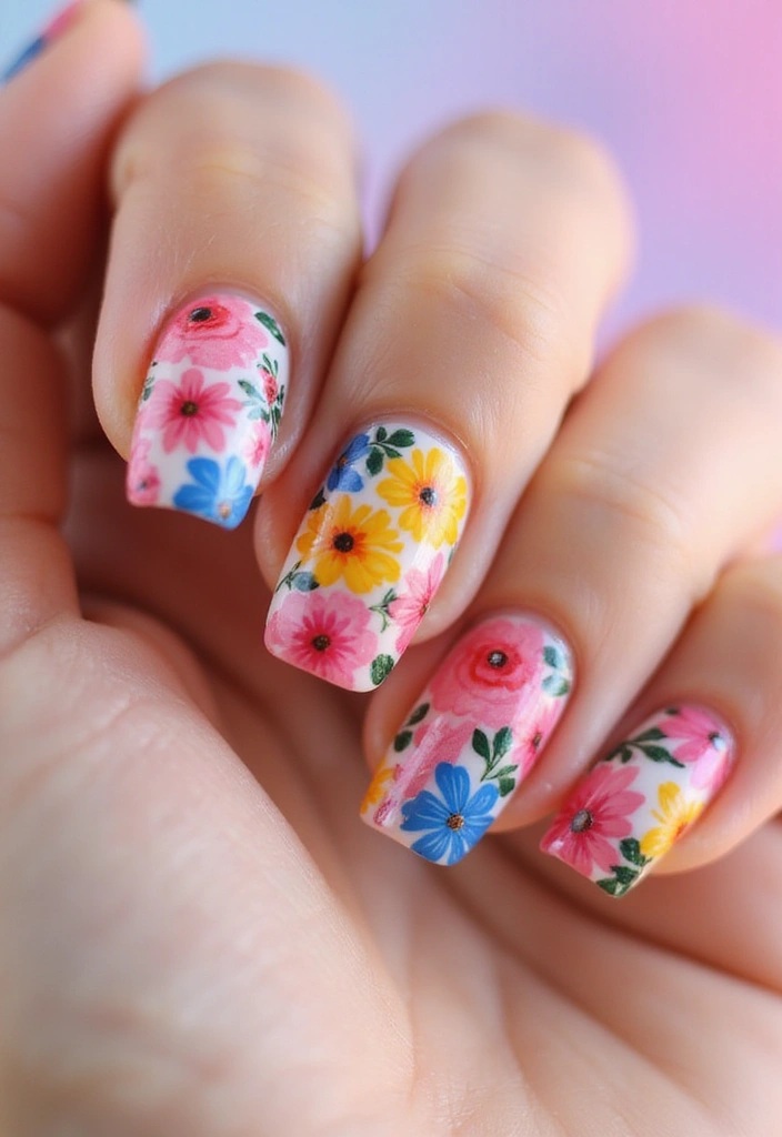 30 Fresh Spring Nail Inspirations for Blooming Beauty and Bold Vibes - 2. Bold Blossoms