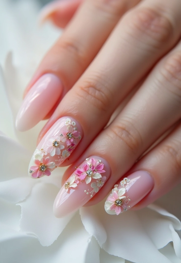 30 Fresh Spring Nail Inspirations for Blooming Beauty and Bold Vibes - 9. 3D Floral Designs