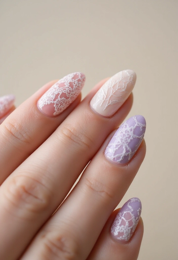 30 Freshly Done Nail Ideas for Post-Salon - 10. Vintage Lace