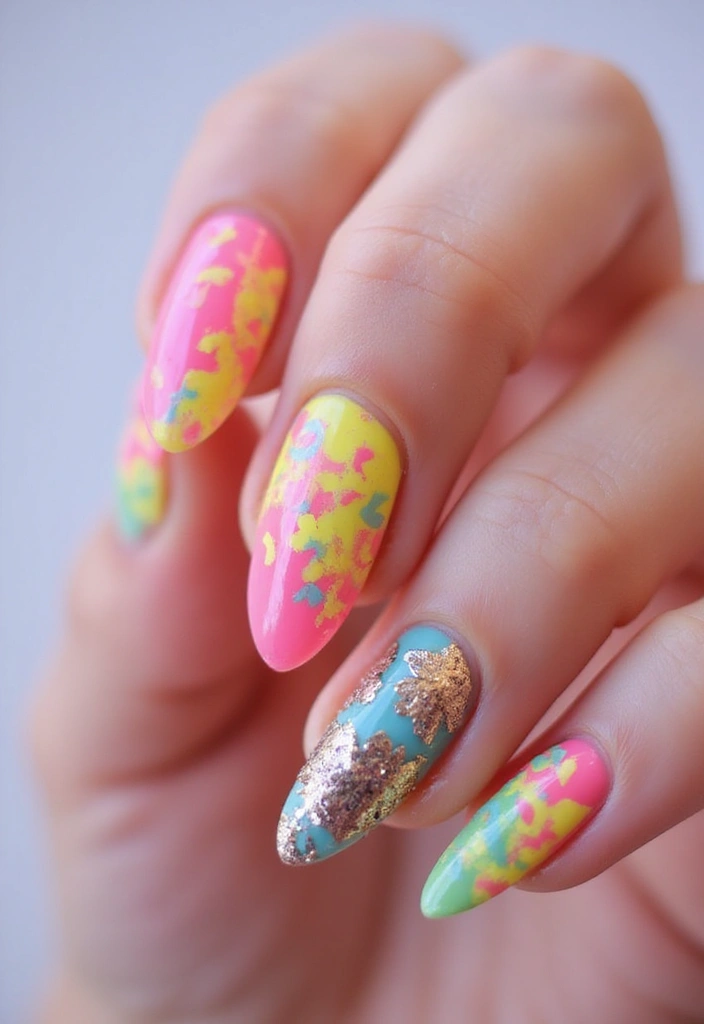 30 Freshly Done Nail Ideas for Post-Salon - 20. Neon Brights