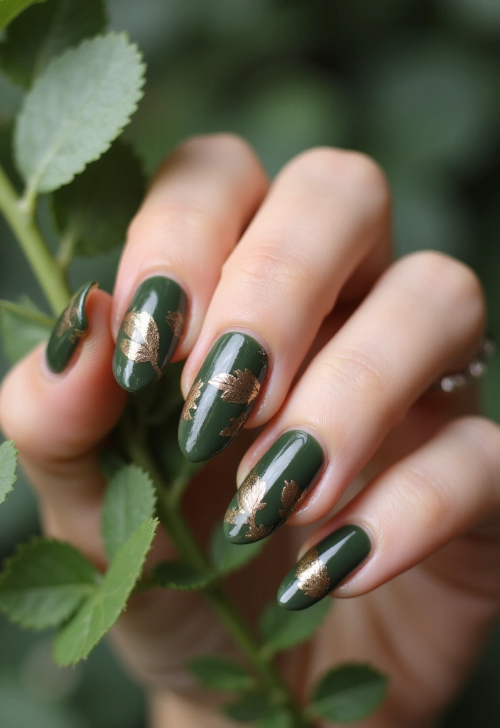 30 Freshly Done Nail Ideas for Post-Salon - 21. Nature-Inspired Art