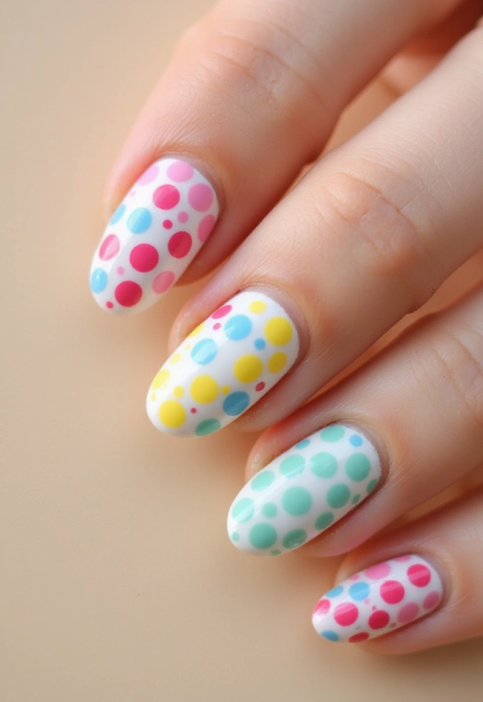 30 Freshly Done Nail Ideas for Post-Salon - 9. Dotted Delight