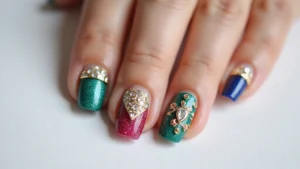 30 Gem-Adorned Nail Ideas for Sparkling Elegance
