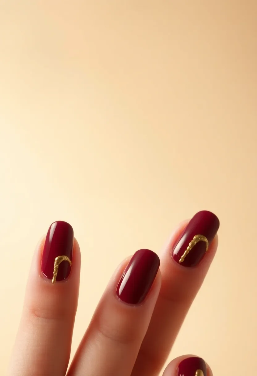 30 Opulent Gold Acrylic Nail Ideas for Luxe - 23. Opulent Gold Drip