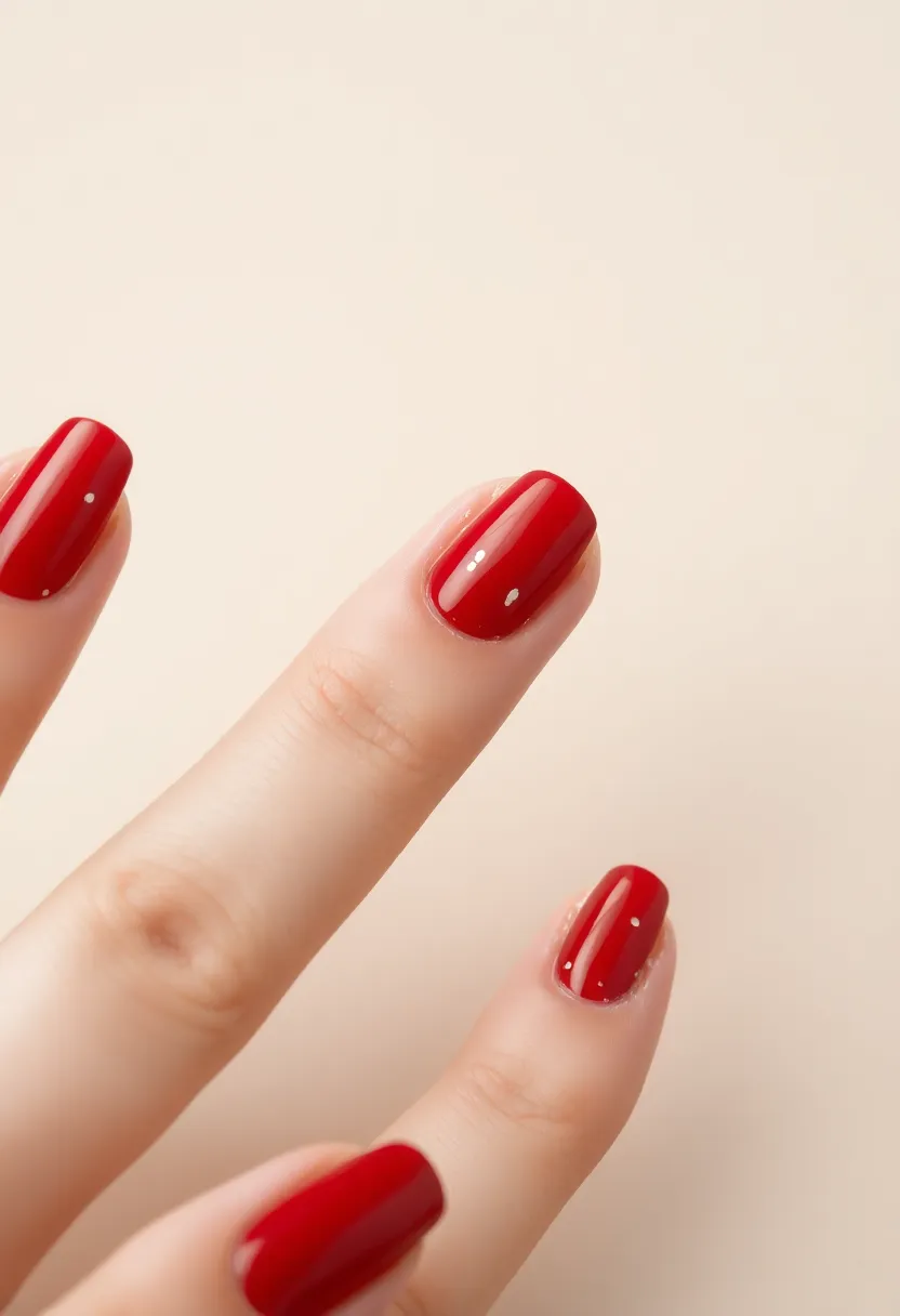 30 Passionate Red Nail Ideas for Bold - 15. Red and Silver Foil