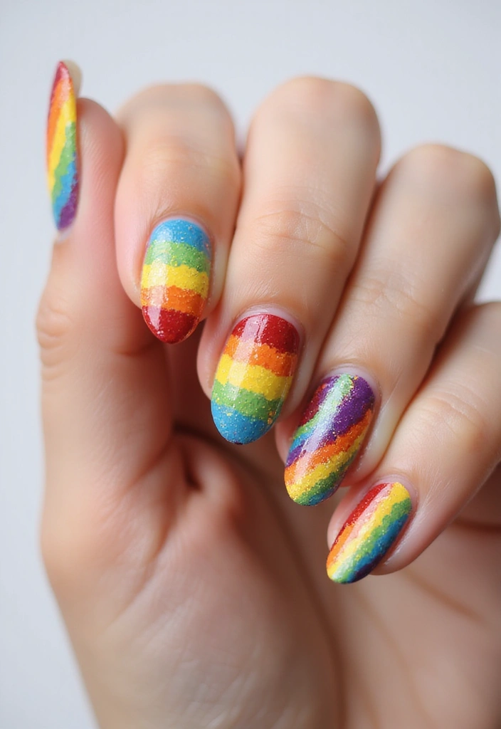 30 Personalized Nails with Initials for Heartfelt - 18. Prideful Expression