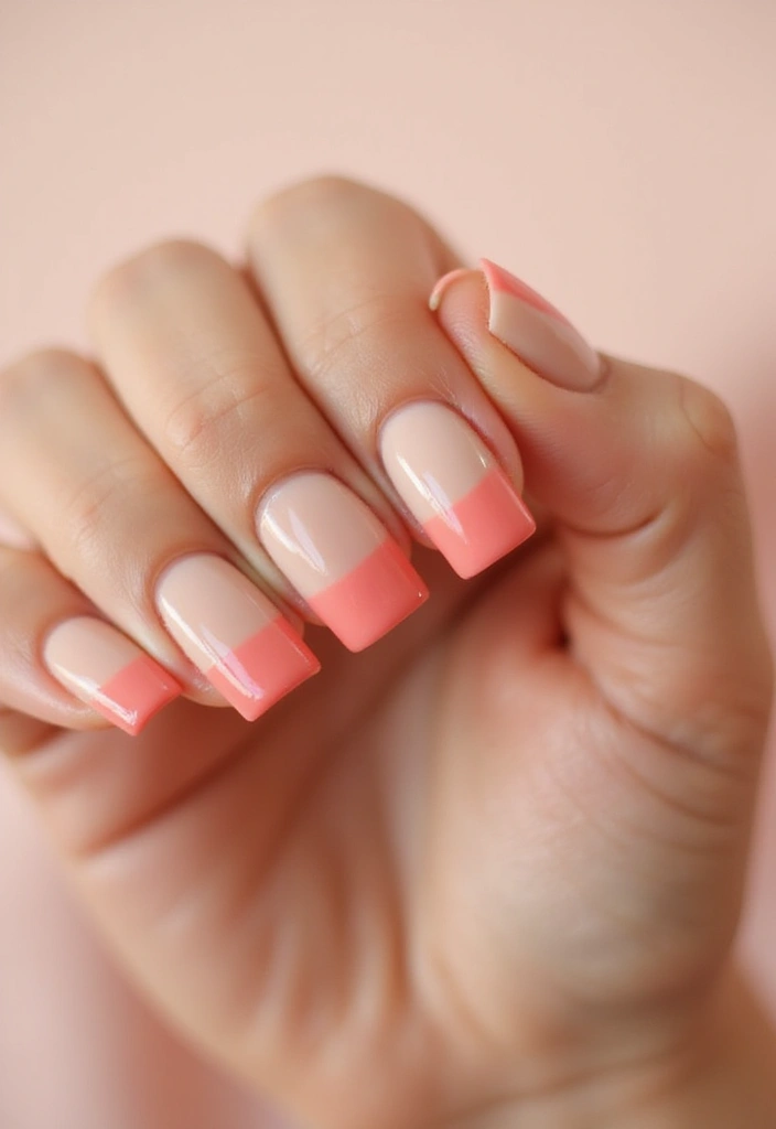 30 Short Square Nail Ideas for Neat - 29. Ombre Tips