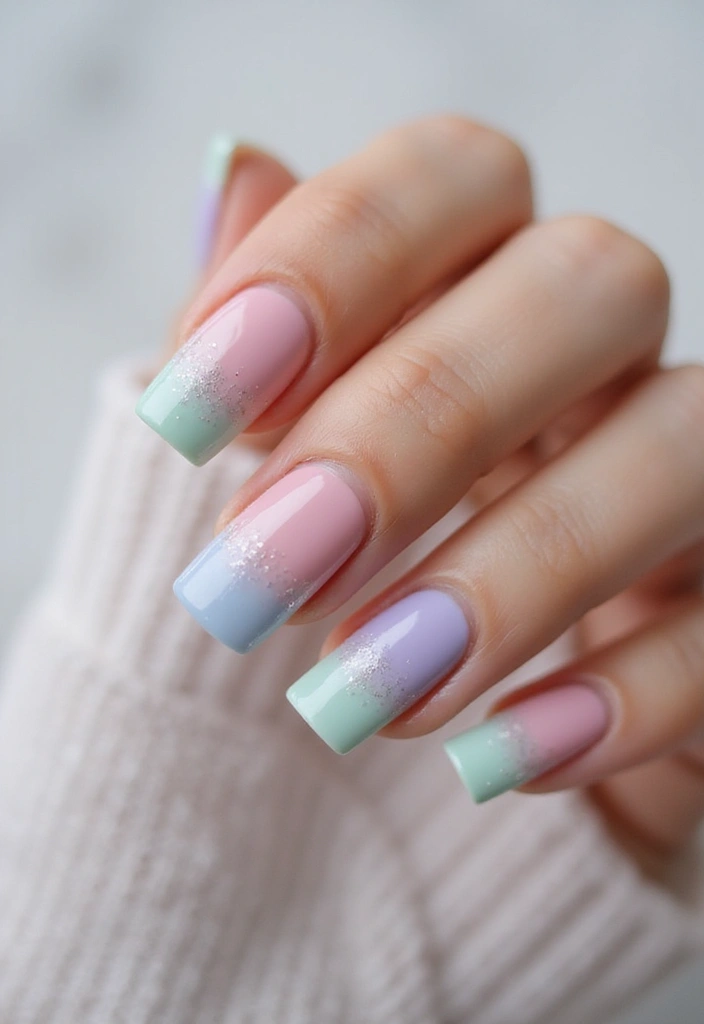 30 Short Square Nail Ideas for Neat - 6. Classic French Twist