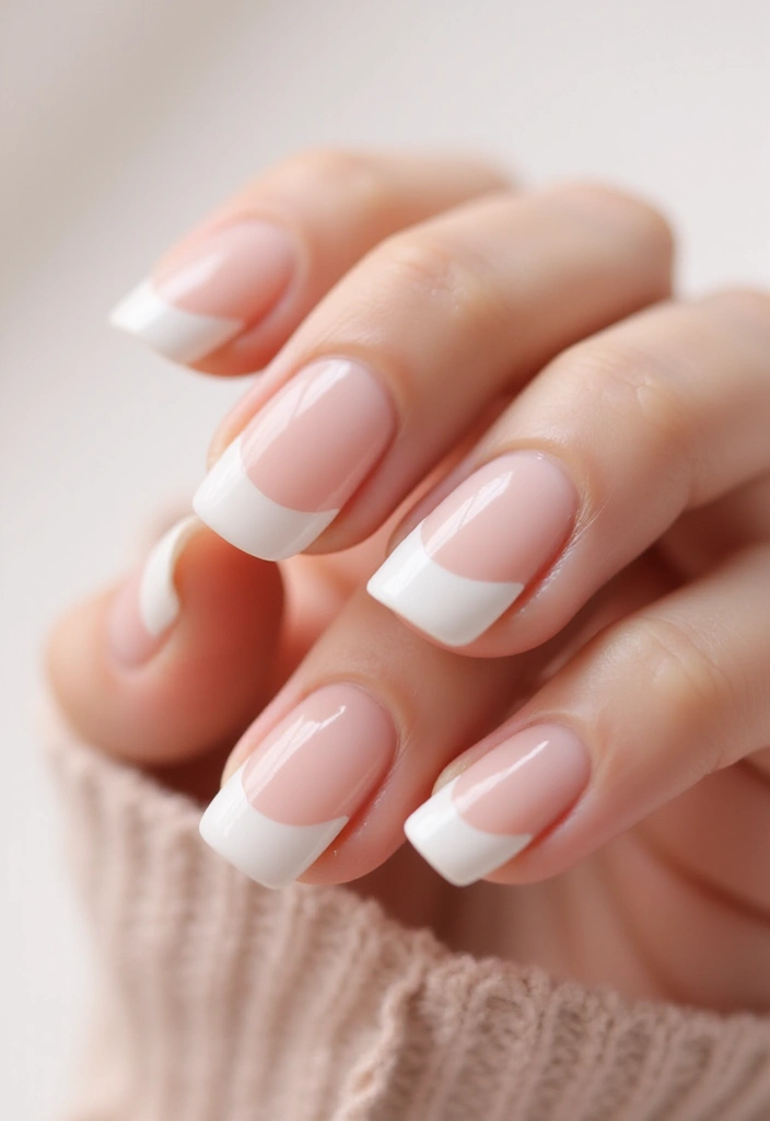 30 Step-by-Step Nail Tutorial Ideas for Easy Nail Art - 1. Classic French Tip