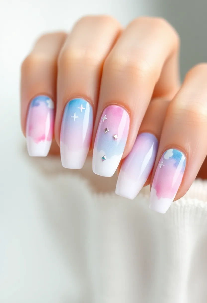 30 Step-by-Step Nail Tutorial Ideas for Easy Nail Art - 11. Watercolor Nails