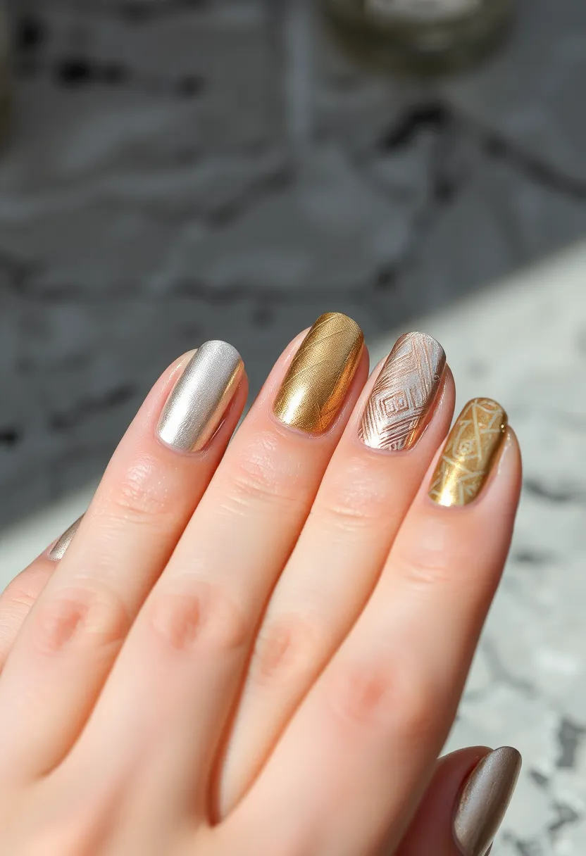 30 Step-by-Step Nail Tutorial Ideas for Easy Nail Art - 17. Nail Foil Art
