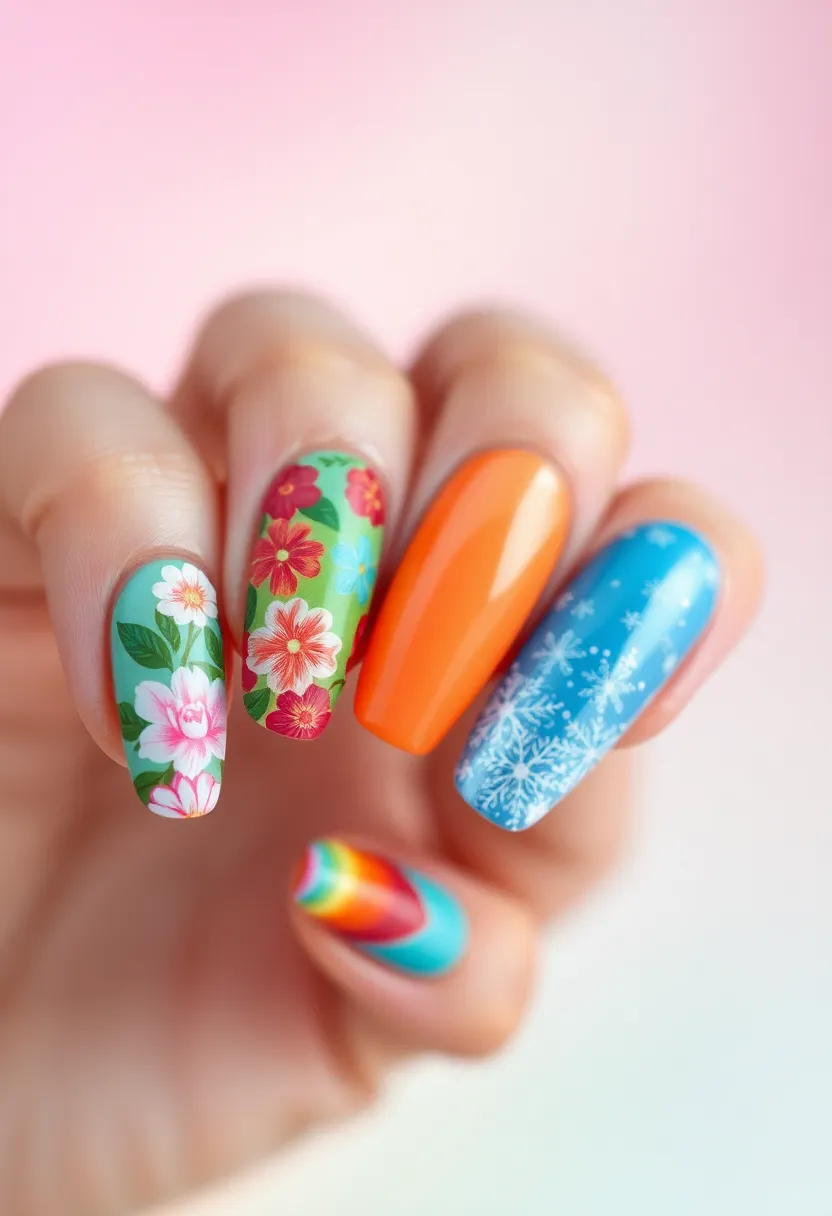 30 Step-by-Step Nail Tutorial Ideas for Easy Nail Art - 23. Seasonal Colors
