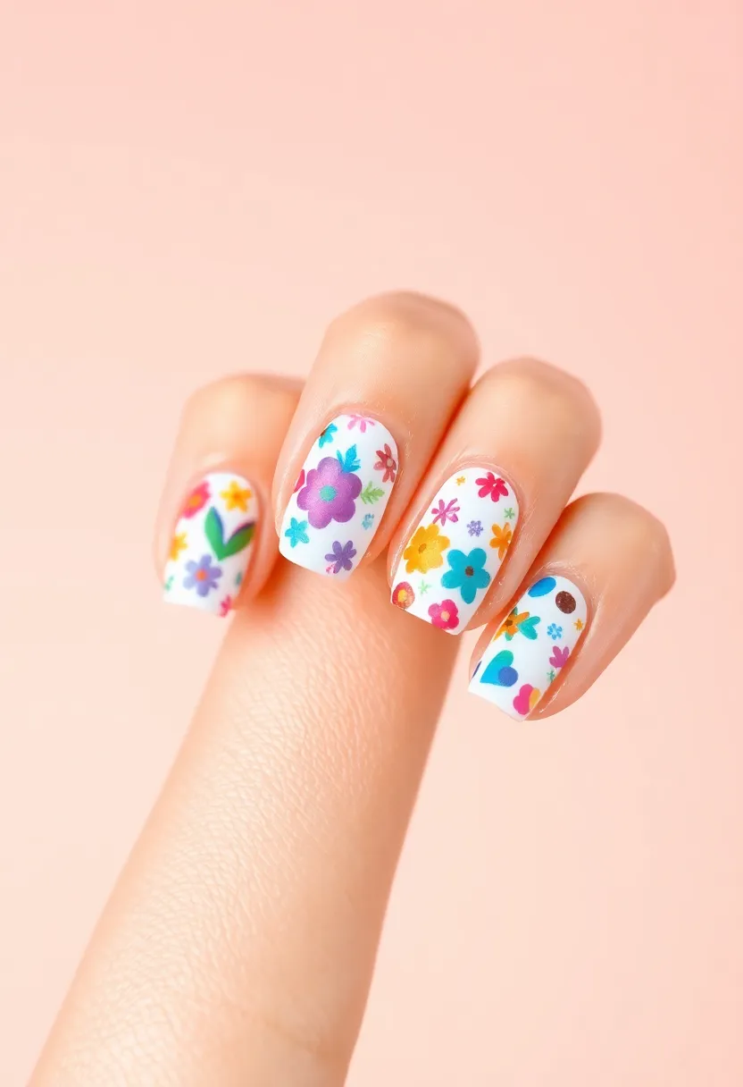 30 Step-by-Step Nail Tutorial Ideas for Easy Nail Art - 26. Nail Art with Stickers