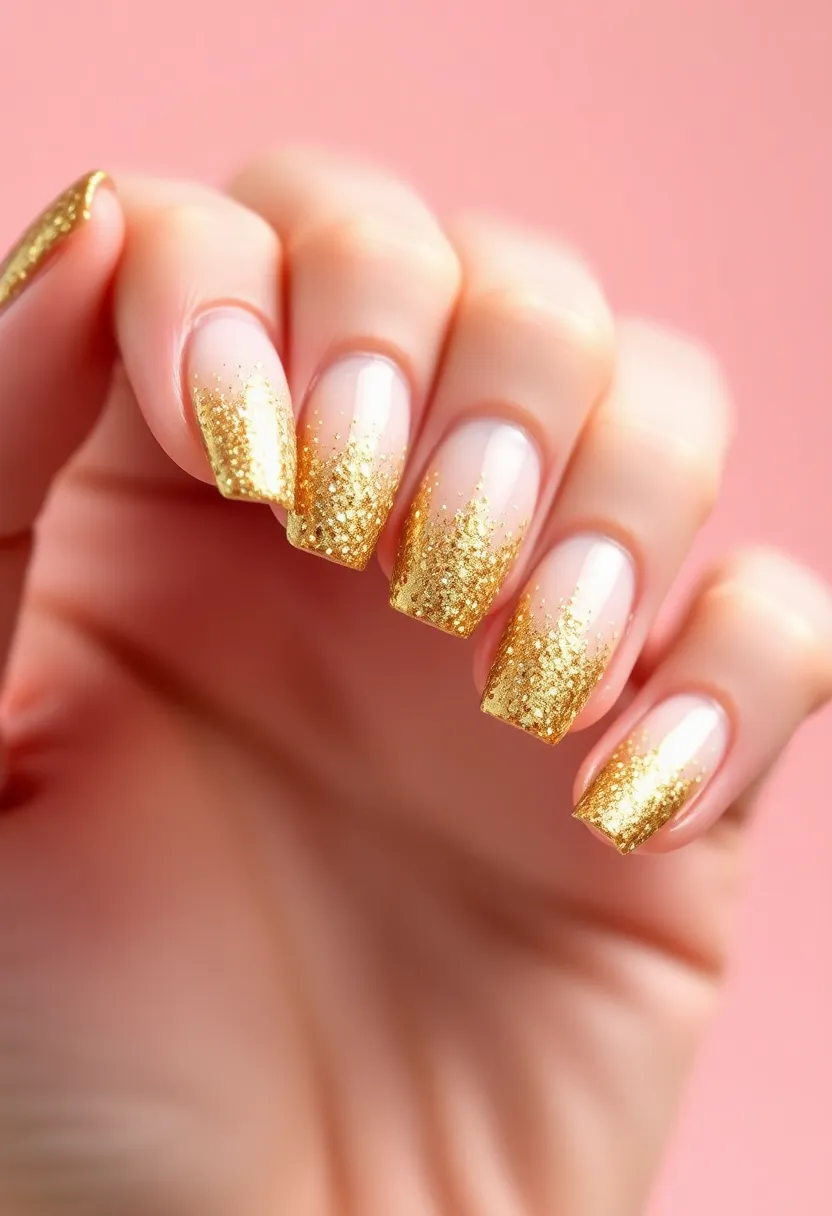 30 Step-by-Step Nail Tutorial Ideas for Easy Nail Art - 7. Glitter Gradient