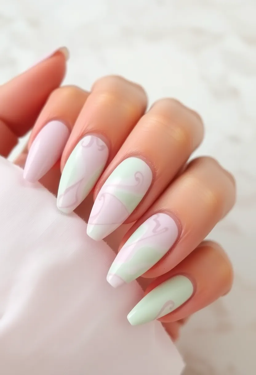 30 Step-by-Step Nail Tutorial Ideas for Easy Nail Art - 9. Marble Effect
