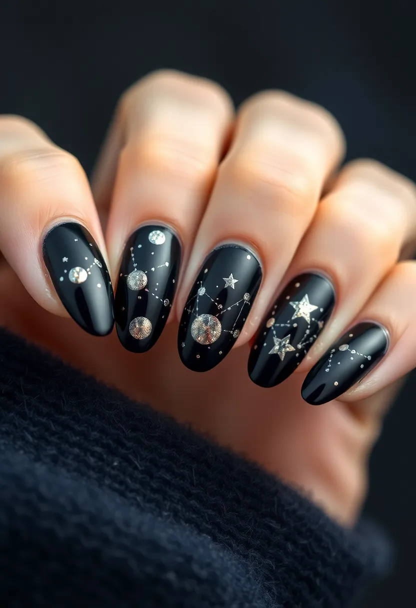 30 Twinkling Nails with Stars for Celestial - 10. Sparkling Constellations