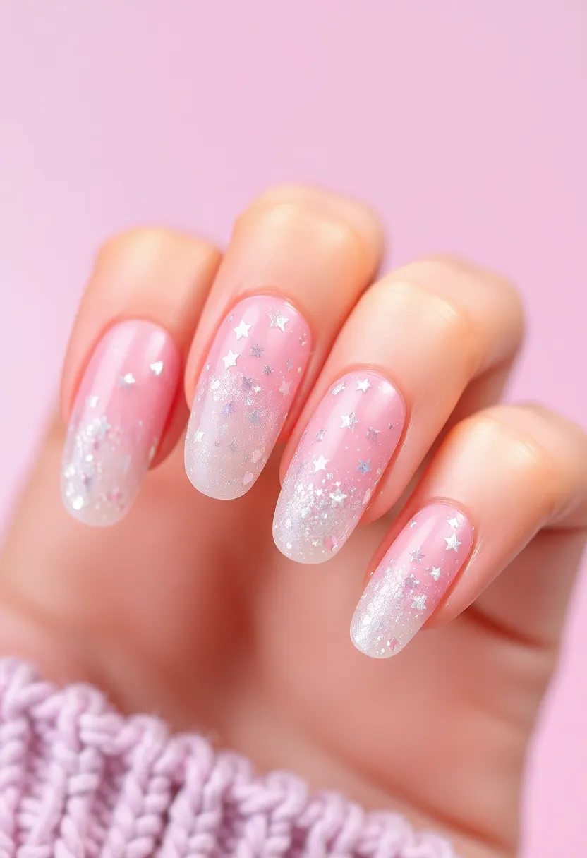 30 Twinkling Nails with Stars for Celestial - 12. Sparkly Star Dust