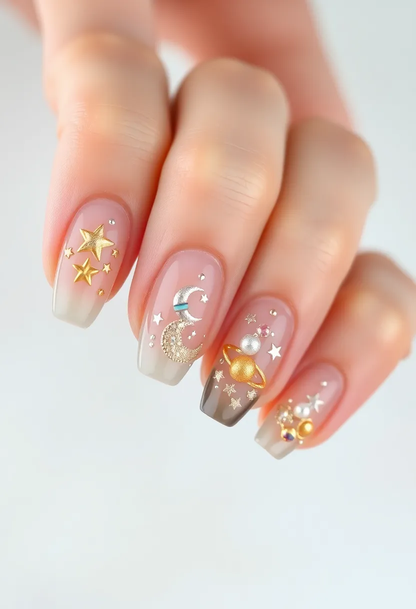 30 Twinkling Nails with Stars for Celestial - 13. Celestial Charms