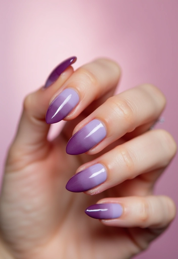 35 Almond Nail Design Ideas for Graceful - 10. Ombre Designs
