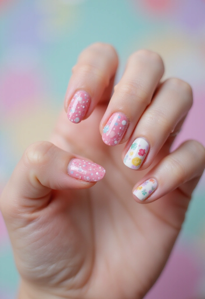 35 Almond Nail Design Ideas for Graceful - 18. Whimsical Designs