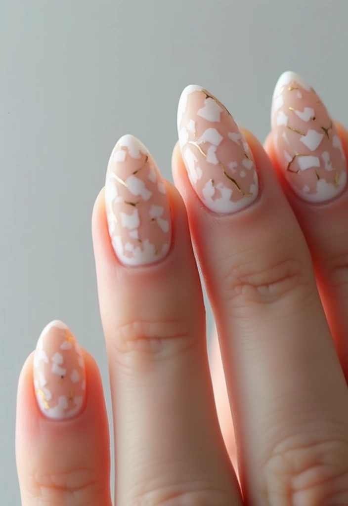35 Almond Nail Design Ideas for Graceful - 22. Artistic Negatives