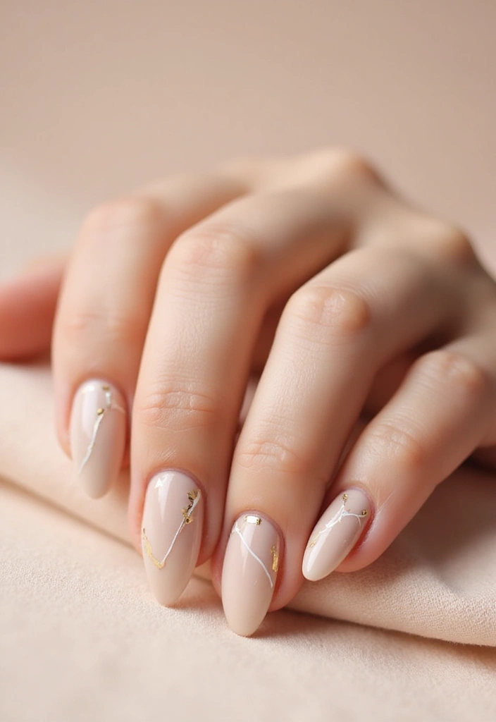 35 Almond Nail Design Ideas for Graceful - 5. Minimalist Chic