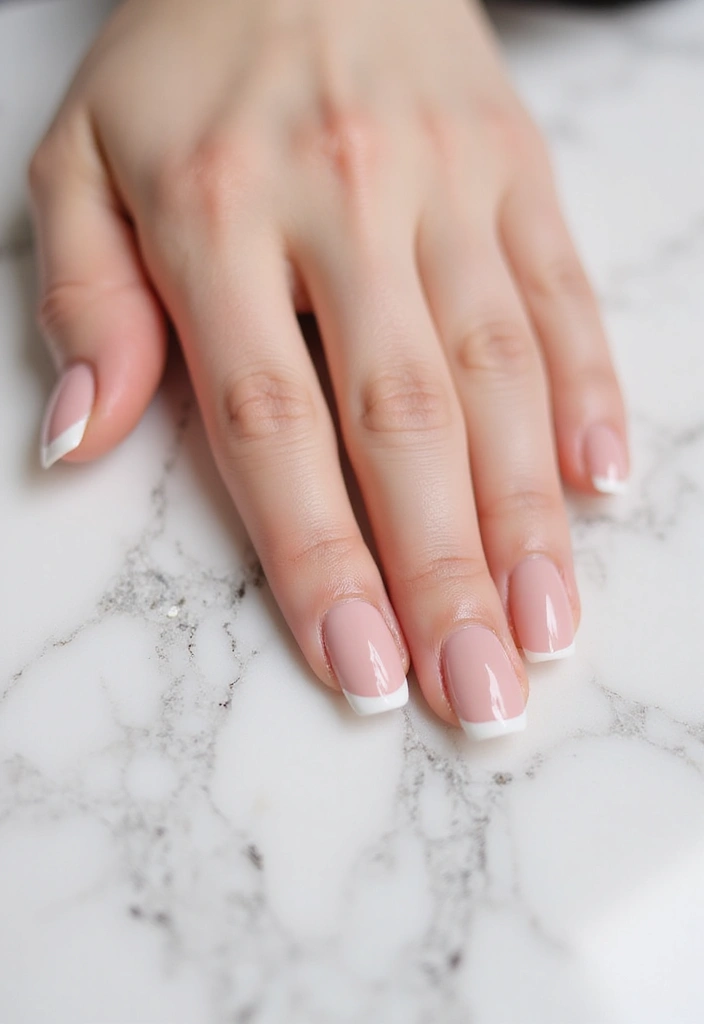 35 Basic Nail Ideas for Timeless Elegance - 1. Classic French Tips