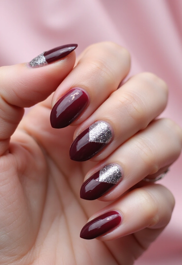 35 Basic Nail Ideas for Timeless Elegance - 22. Elegant Glitter Tips