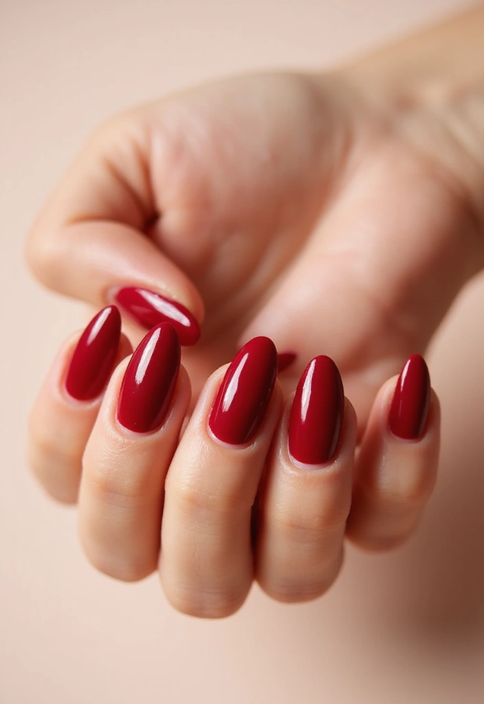 35 Basic Nail Ideas for Timeless Elegance - 24. Classic Red