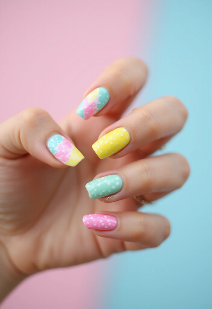35 Basic Nail Ideas for Timeless Elegance - 27. Sweet Candy Colors