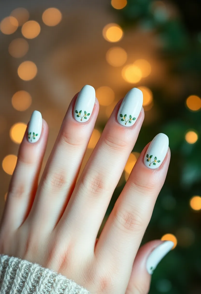 35 Christmas Nail Ideas for Merry - 30. Merry Mistletoe