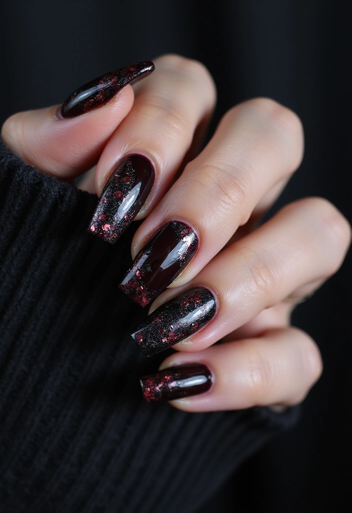 35 Coffin Nail Inspo for Edgy - 2. Gothic Glam