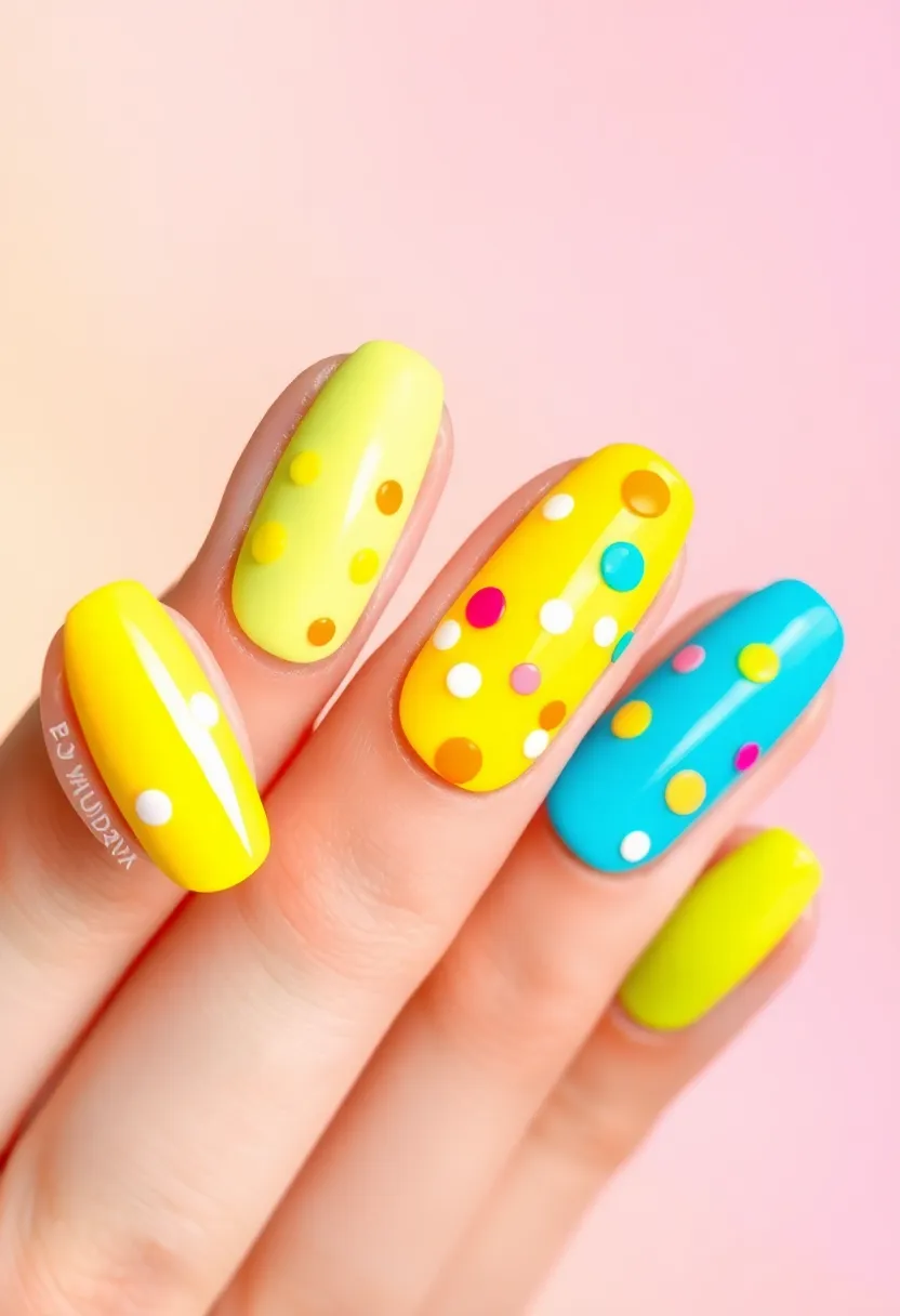 35 Cute Nail Ideas for Whimsical - 24. Bright Confetti