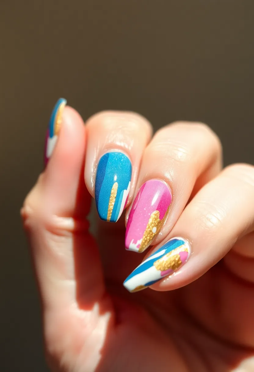 35 Cute Nail Ideas for Whimsical - 34. Artistic Brush Strokes