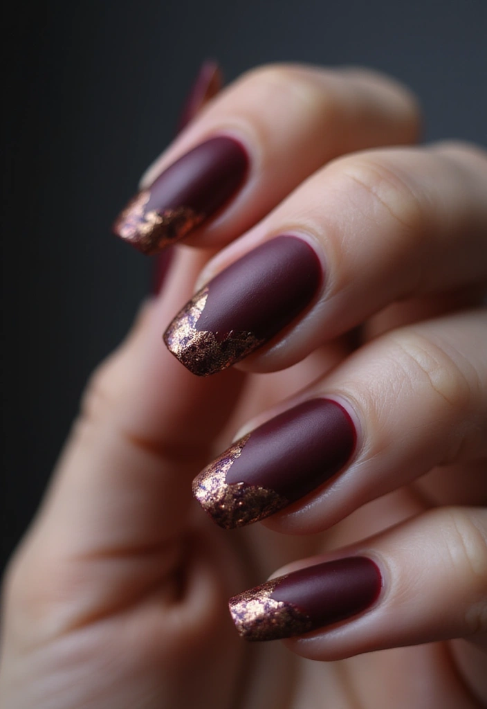 35 Edgy Coffin Nail Ideas for Dramatic Head-Turning Flair - 1. Dark Velvet