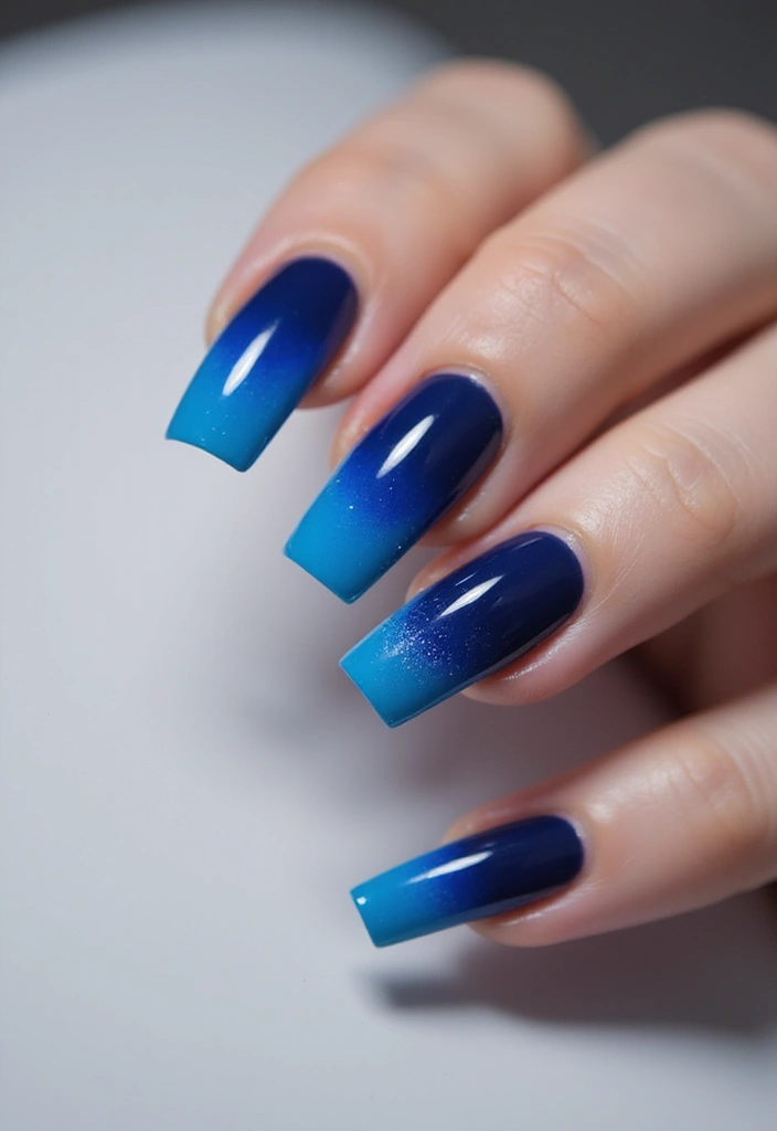 35 Edgy Coffin Nail Ideas for Dramatic Head-Turning Flair - 19. Edgy Ombre