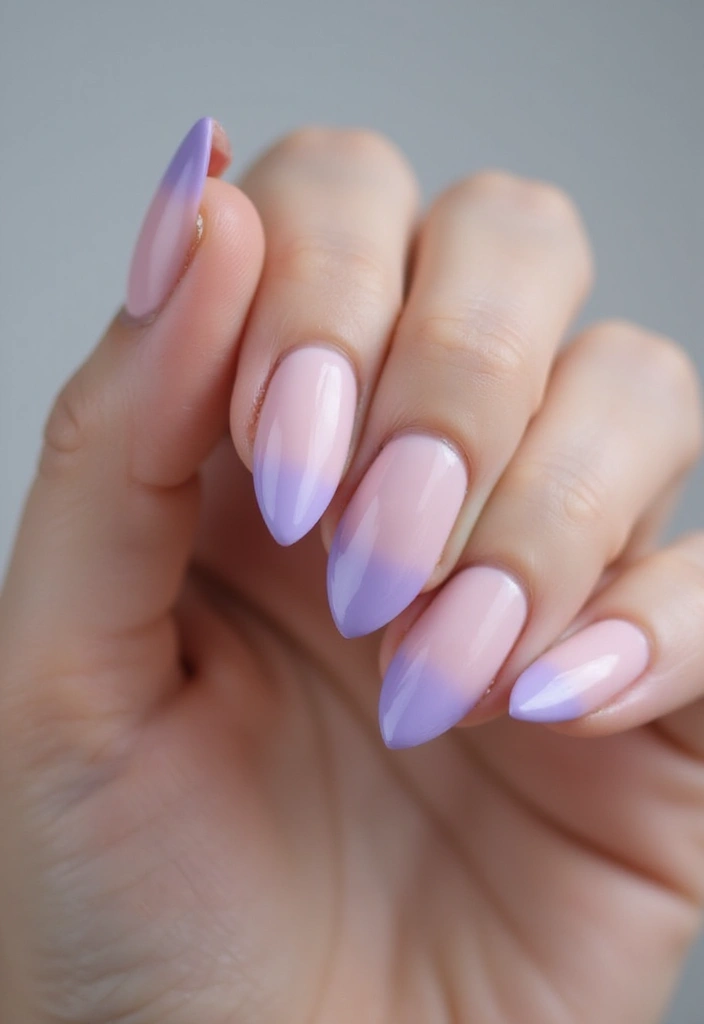 35 Elegant Almond Nail Ideas for Refined - 11. Gradient Tips