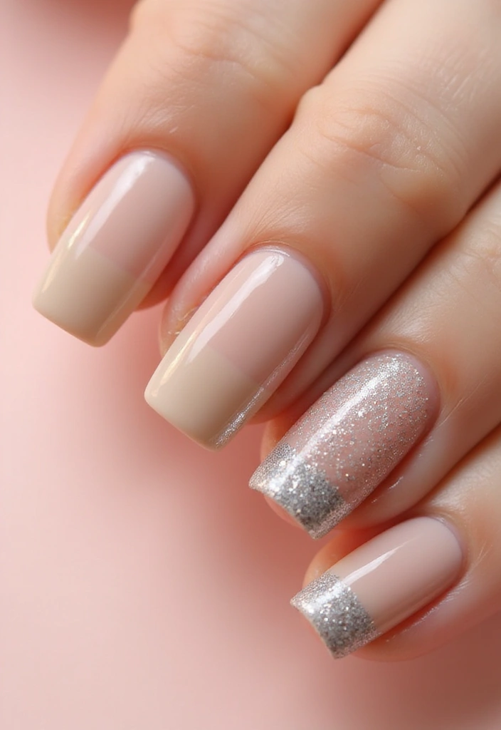 35 Elegant Almond Nail Ideas for Refined - 6. Glitter Galore