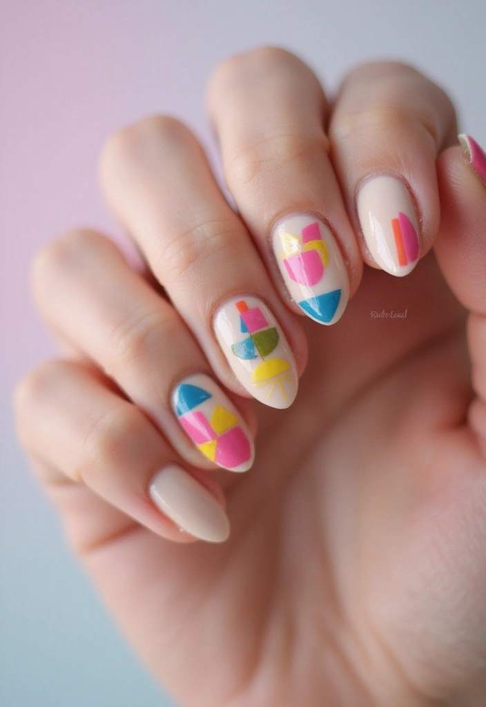 35 Empowering Nail Ideas for Black Women Owning 2025 - 23. Geometric Shapes