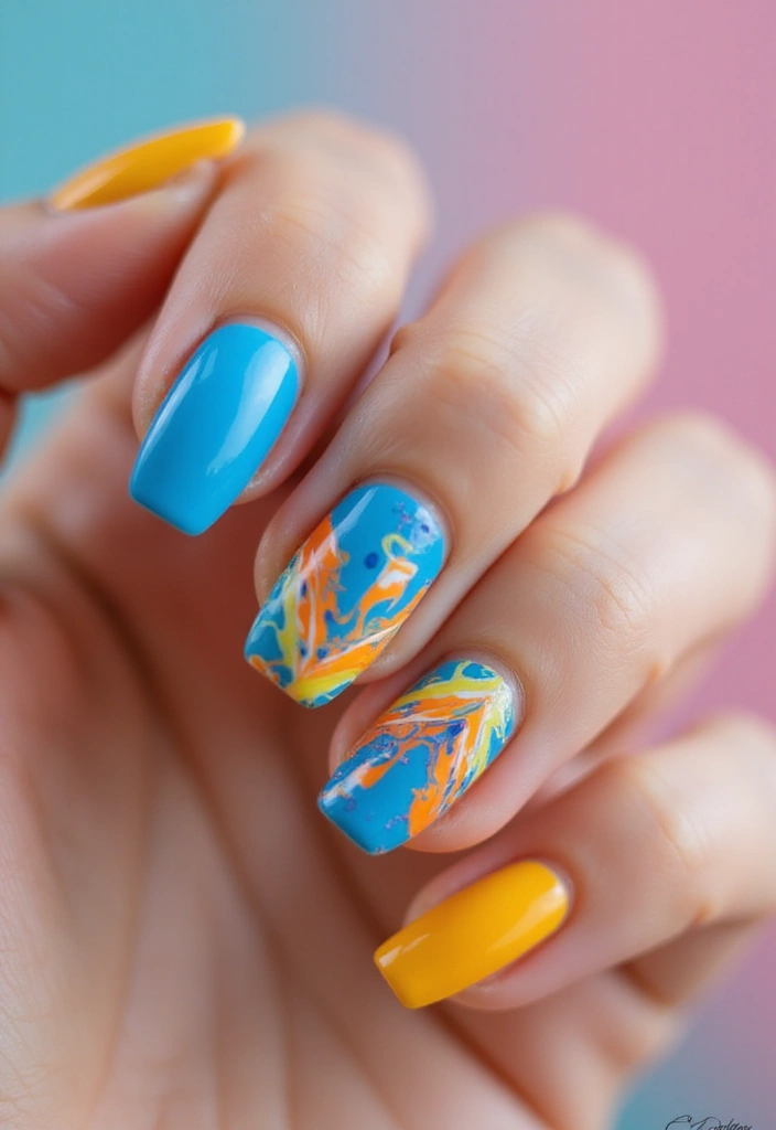 35 Empowering Nail Ideas for Black Women Owning 2025 - 28. Abstract Art